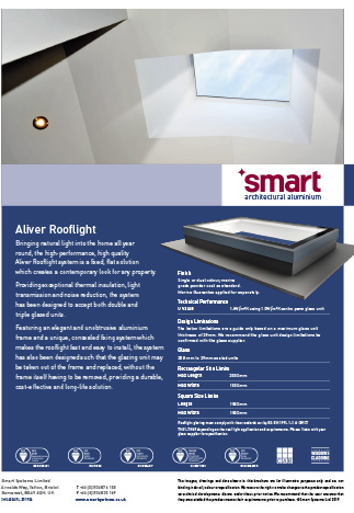 smart aliver rooflight datasheet